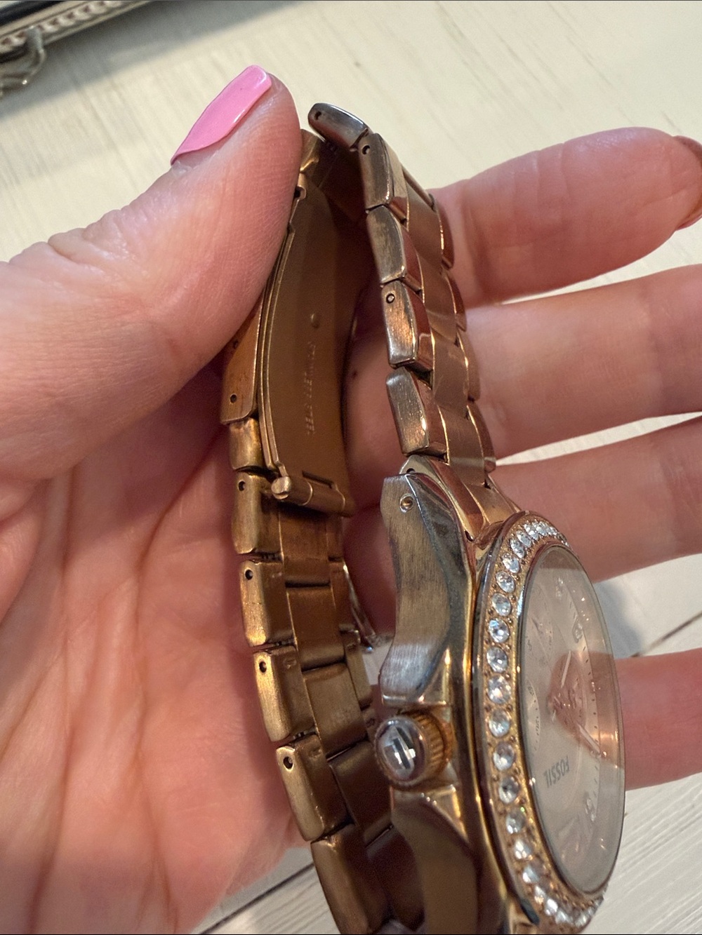 Fossil Riley Multifunction Rose Gold-Tone Watch - Picture 8 of 10